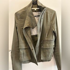 Veronica Beard Khaki Utility Jacket